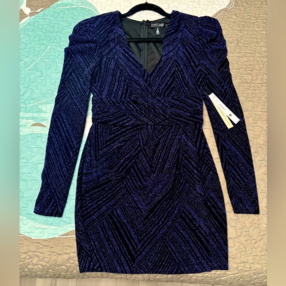Aqua mini dress. Size small. Color black/navy. Brand new with tags. - Picture 1 of 6